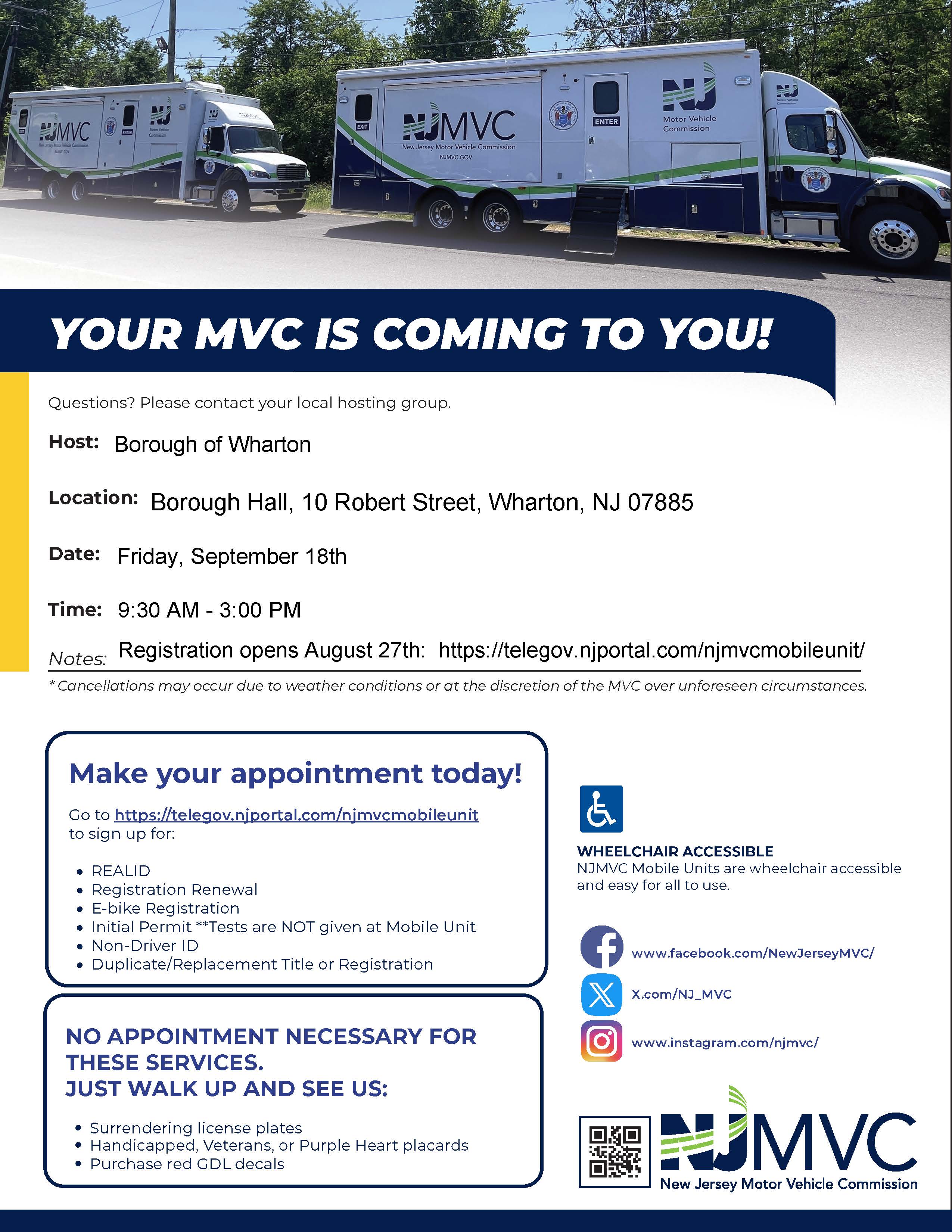 8 25 26 Mobile Unit Coming to you