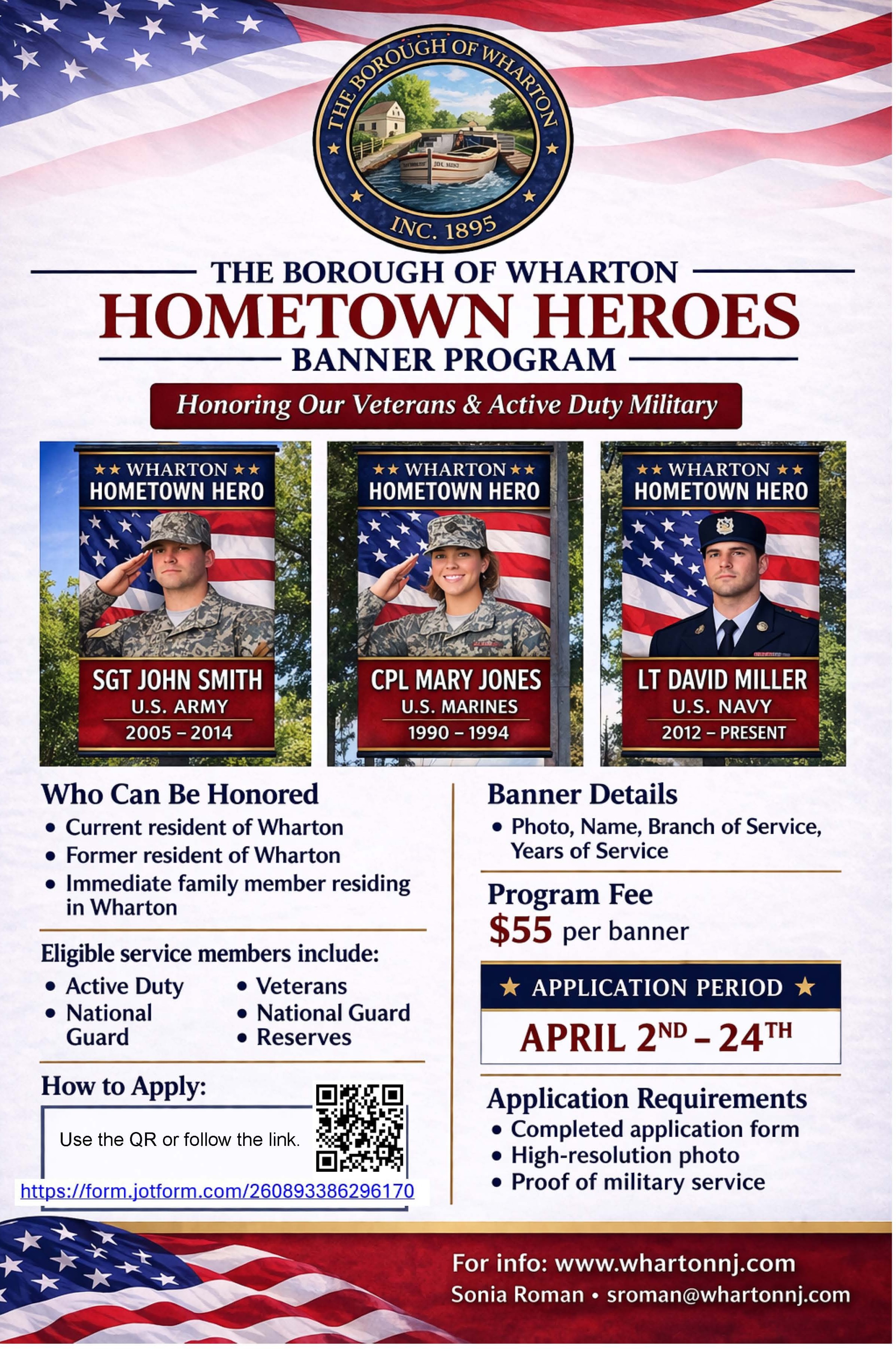 HHB program flyer with QR and URL