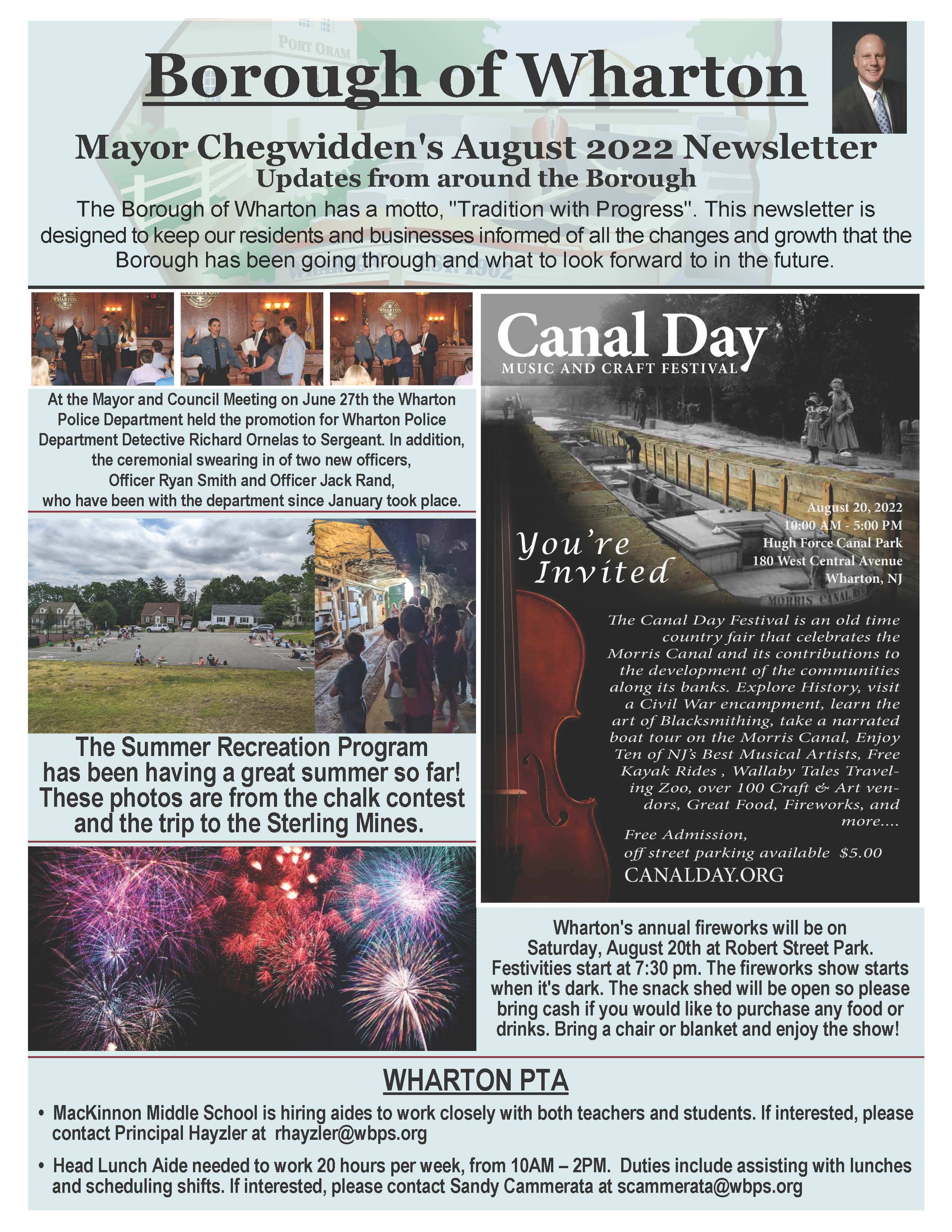 Mayors Newsletter August 2022 Page 1
